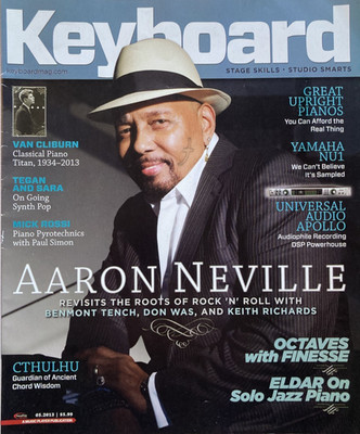 AARON NEVILLE May 2013 KEYBOARD Magazine TEGAN AND SARA / VAN CLIBURN / +++