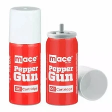 Mace Pepper Gun Refill Cartridges 2-Pack OC Pepper Spray - 80421