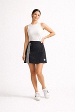 Adidas Originals Black Wrap Skirt 3 Stripe Trefoil Women s Size S