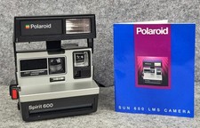 Vintage Polaroid Spirit 600 Instant Camera Light Management Untested w/ Manual