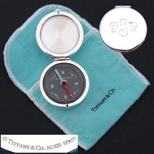 Tiffany & Co. Sterling Silver "1837 Makers Collection" Compass, with Orig. Pouch