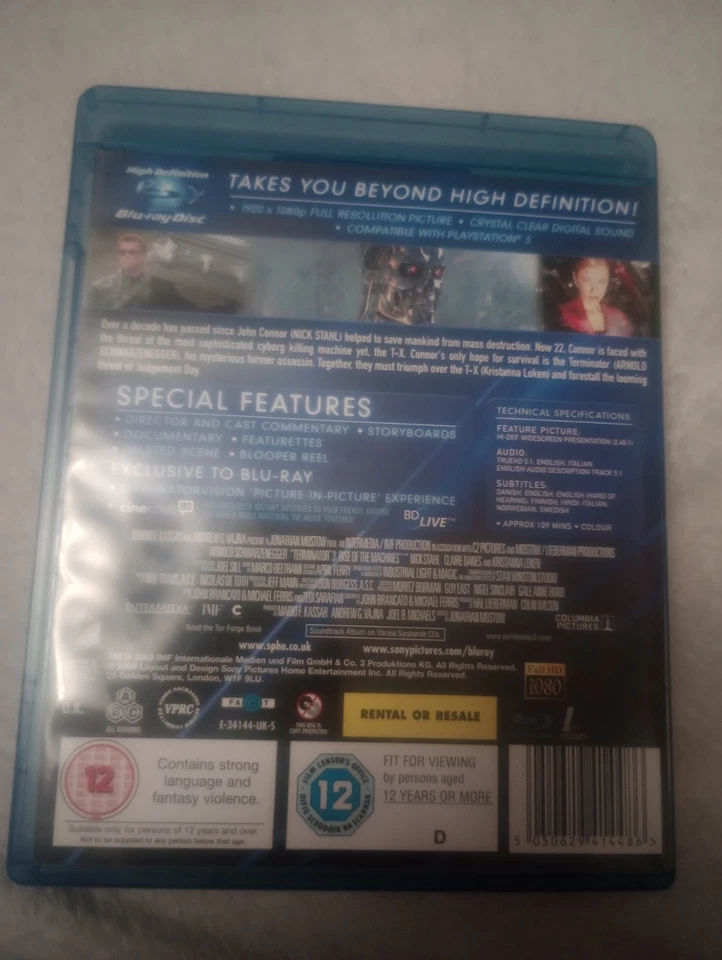 Terminator 3: Rise Of The Machines (2003) UK Blu-Ray - RARE & Out Of Print VGC - Image 2 of 3
