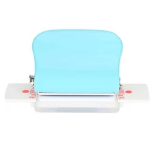 Adjustable Hole Punch Green Manual Office Home Universal A4 Paper Punching