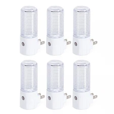 1 Sensor Night Light Plug In Automatic Round Lamp Nighlight Closet