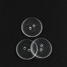 1Inch 25mm Sewing Flatback Resin Buttons for DIY Craft Clear 25MM, 25MM