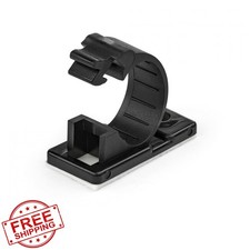 StarTech.com 100 Cable Clips Medium 0.47in Bl...