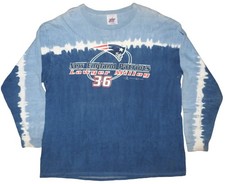 Vintage 2000 Lawyer Milloy #36 Patriots Tie Dye Long Sleeve T-Shirt Men's XL