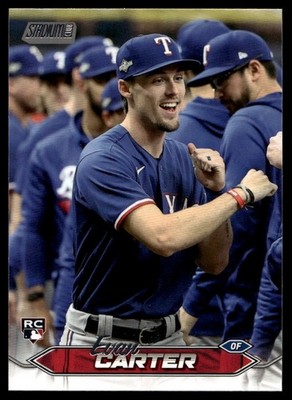 2024 Topps Stadium Club Base Evan Carter RC Texas Rangers #208