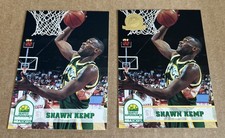 2- 1993-94 Hoops Fifth Anniversary Gold #207 Shawn Kemp - 1 Gold and 1 Regular
