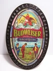 Vintage Budweiser Beer King of Beers Oval Sign Golfers Standard Printing Co.