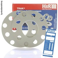 H&R DR Spurplatten Spurverbreiterung Distanzscheibe Ø57,1 5X100 10Mm // 2X5Mm
