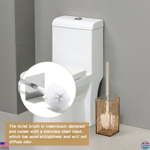 Clear Acrylic Bathroom Accessories Set - 5-Piece, Rust-Free, Transparent Design - Picture 5 of 6
