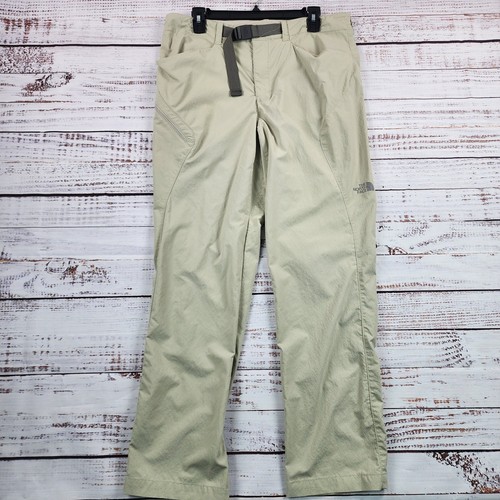 The North Face Paramount Trail Pants Mens 34 Regular Tan Khaki Nylon Belted - Picture 2 of 10