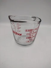 Anchor Hocking 2 Cup (16 Ounce Capacity) Glass Measuring Cup Perfect Condition 