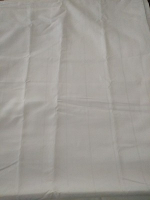 Simply Vera By Vera Wang Full Size Flat Sheet  White Stripes 81 X 99'' SUPIMA 