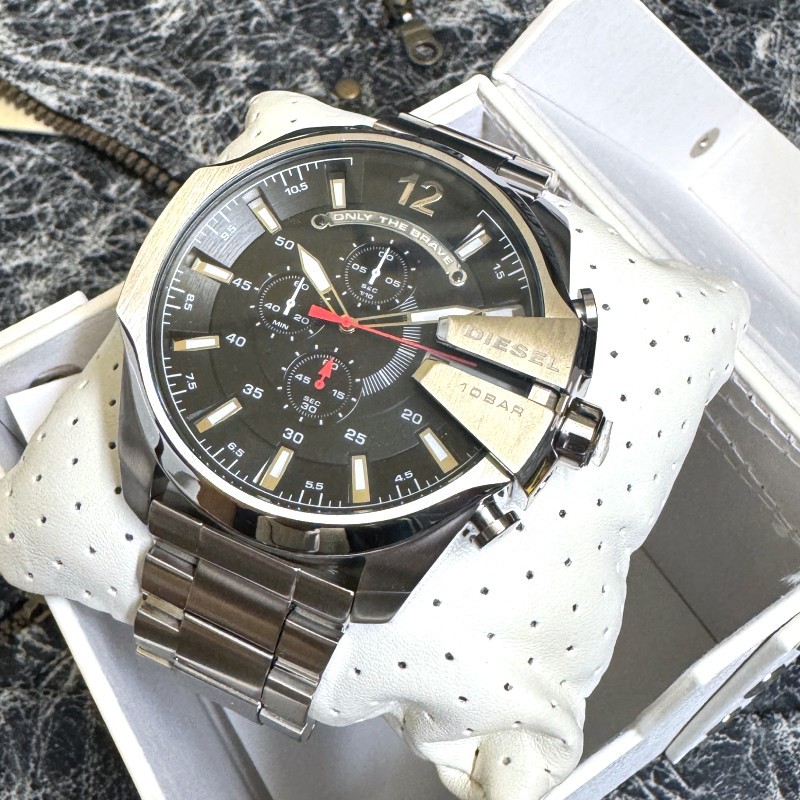 Diesel Chief DZ4308 Men's Wrist Watch - Silver for sale online | eBay