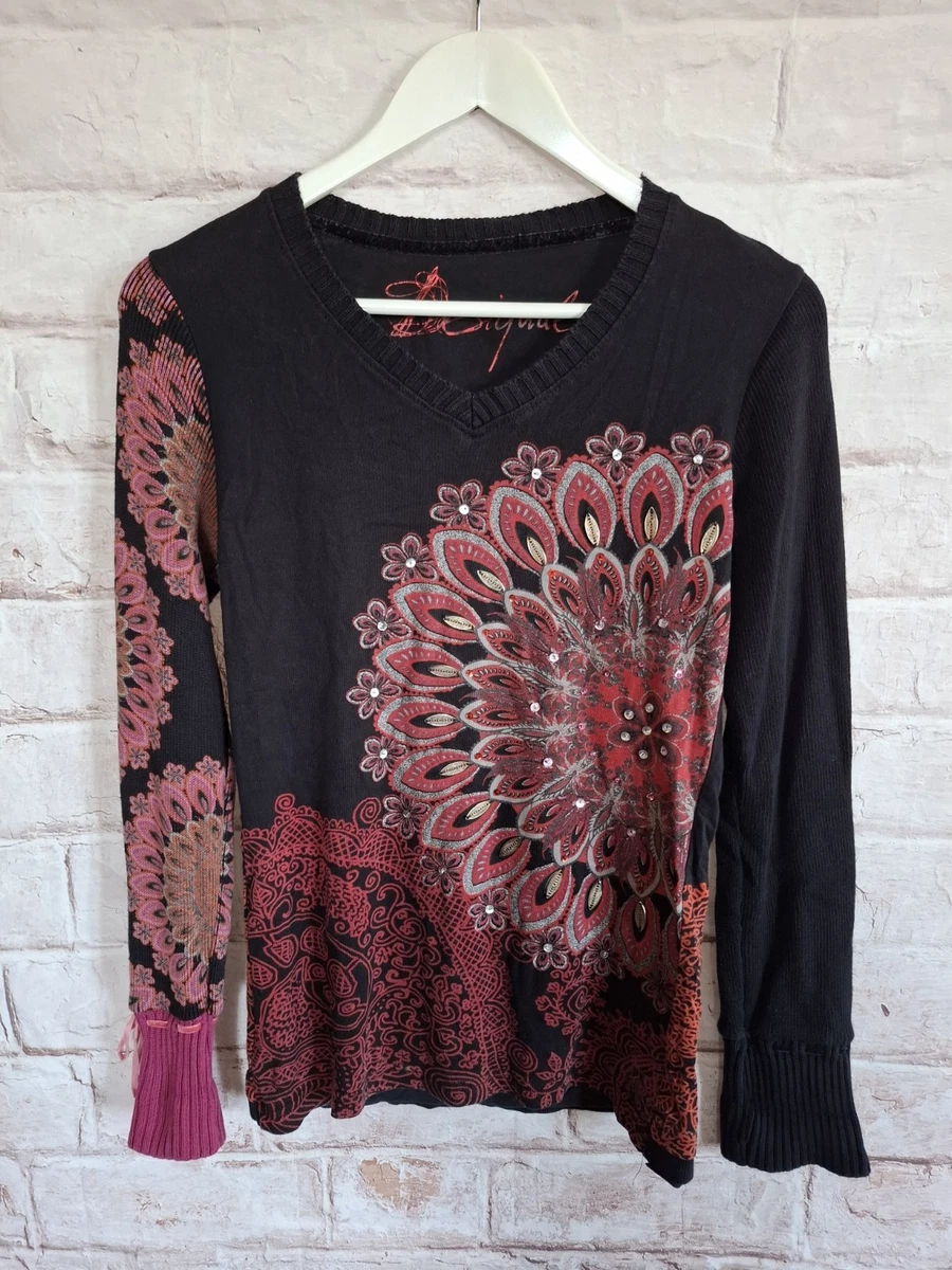 Desigual M CHRISTIAN LACROIX FLORAL - Maglione - black/nero