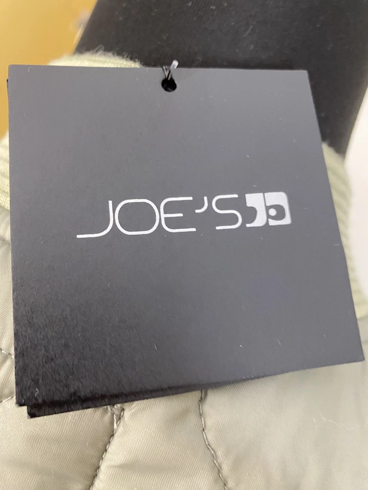 Chaqueta de bombardero acolchada Joe's Jeans para hombre mediana seca salvia cremallera completa a presión $228 NUEVA Foto 3 de 4