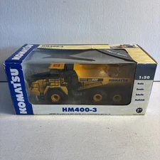 First Gear Komatsu HM400-3 Diecast Metal Dump Truck 1/50 Model Wells Fargo