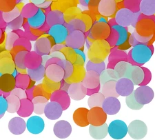 10000 Pieces 1 Inch Round Tissue Paper Confetti, 3.5 oz Multicolor Round Tissue 