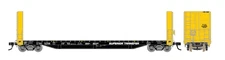 Homeshops Atlas 51'6" Bulkhead Flatcar - Freelance Railroad Superior Transfer #5
