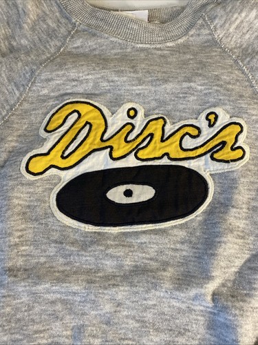 Vintage Bassett-Walker Youth Gray Pullover Sweatshirt Med 10-12, Disc’s Patch G5