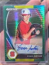 Draft Picks-Auto Green&Yellow Evan Justice
