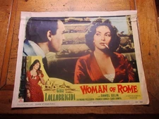 Woman of Rome 11"x14" Lobby Card #6 Gina Lollobrigida Daniel Gélin