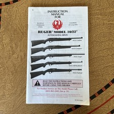 Ruger 1022 Owners Instruction Manual Factory Oem Autoloading Rifle 22