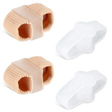 2Pcs Toe Separators Bunion Corrector with 2 Loops Big Toe Spacer Hammer Toe Stra