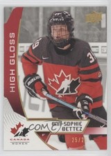 2019 Upper Deck Team Canada Juniors High Gloss 25/25 Ann-Sophie Bettez #50 0w2