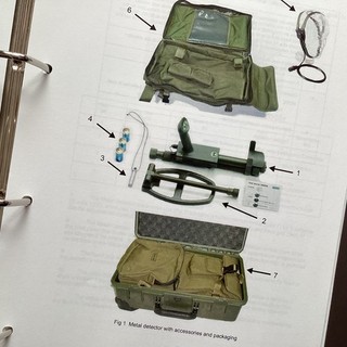 EOD Dismounted Counter Mine Kit. Original British Army History Book 2008