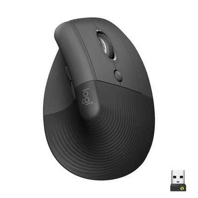 LOGITECH Lift Vertikale Ergonomische Maus, Graphite