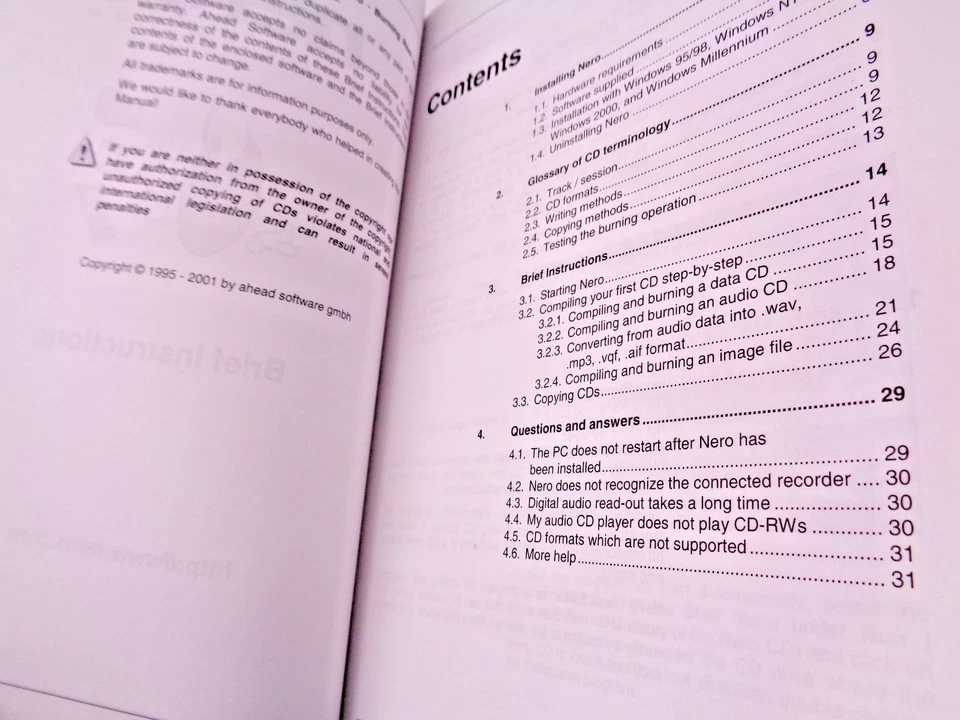 IBM PC -- NERO 5 BURNING ROM RECORDING GUIDE & QUICK START (NERO - MANUAL) #2ML - Bild 2 von 4