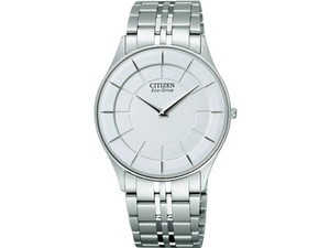 Citizen Homme Analogique Energie Solaire Montre avec Bracelet en Cuir  AS2050-10E