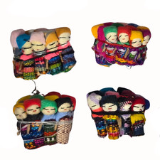 Wholesale Bundle of 12 Handmade 1" Guatemalan Worry Dolls &ndash; Handcrafted Folk Art