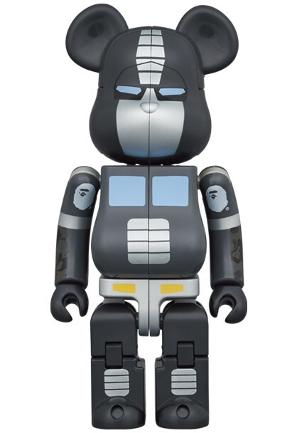 MEDICOM TOY BE@RBRICK TRANSFORMERS OPTIMUS PRIME BAPE BLACK