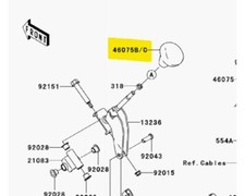 Kawasaki OEM Rubber Shift Knob Brute Force Mule SX 46075-0046