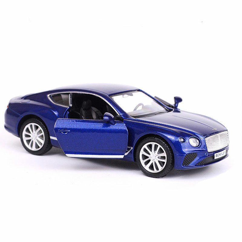 1:36 Bentley Continental GT Model Car Diecast Toy Car Pull Back Vehicle  Blue Toy