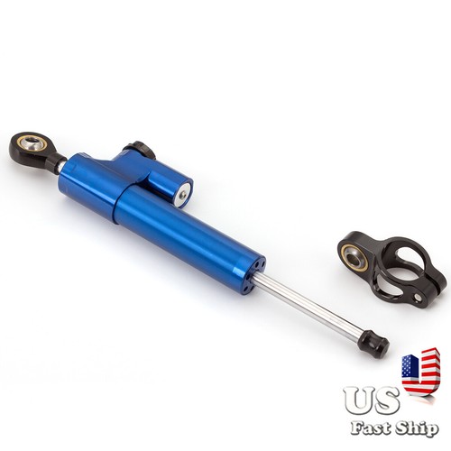 USA Steering Damper For Yamaha YZF R1 R6 MT Stabilizer Linear Reversed Safe Blue - Picture 3 of 12