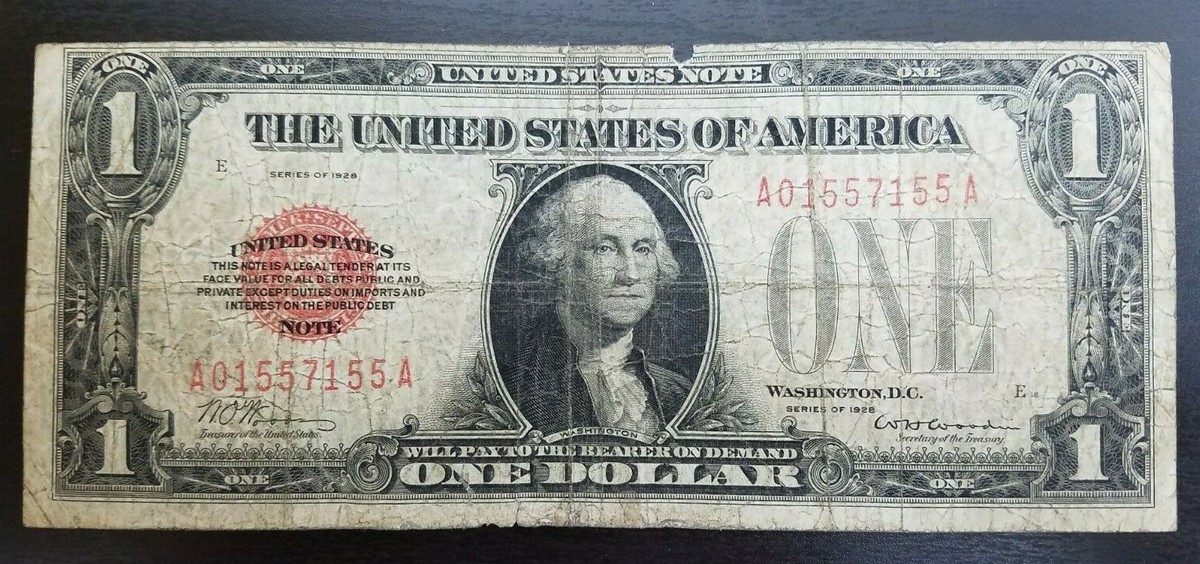 One Dollar Bill Red Seal