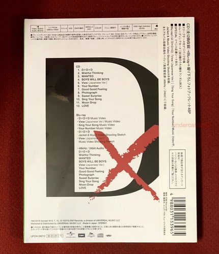 SHINee D×D×D 2016 Japan Ltd CD+Blu-ray+48P booklet+Card (digipak) DxDxD - Picture 2 of 3