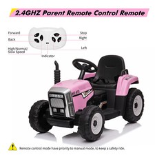 Kids Ride On Tractor 12V Battery Powered Electric Tractor with Trailer Music 2