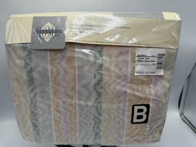 JC Penny Home Collection 180 Thread Count Twin Sheet Set NEW Carlyle