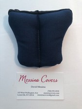 Messina Covers 2 Trumpet Mouthpiece Case Pouch Double Bag Navy Blue
