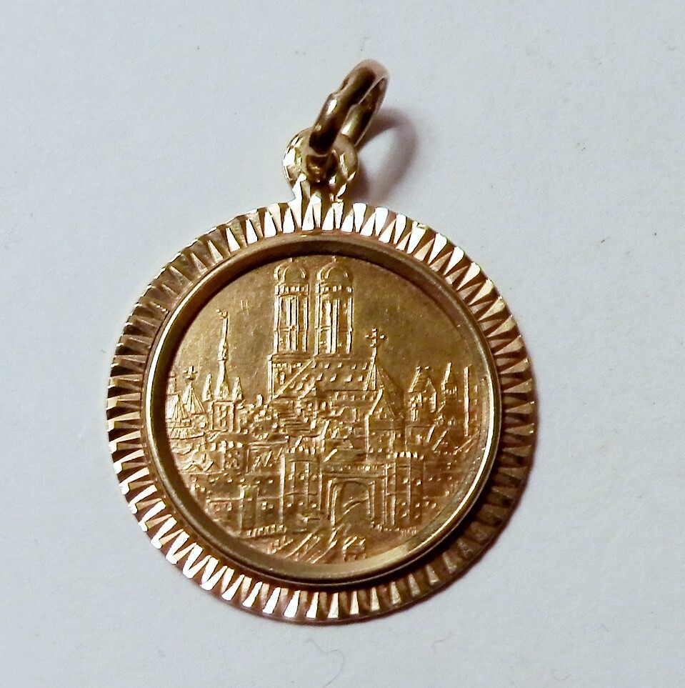 1972 Olympia Munchen Gold Coin Olympic in 14K Yellow Gold