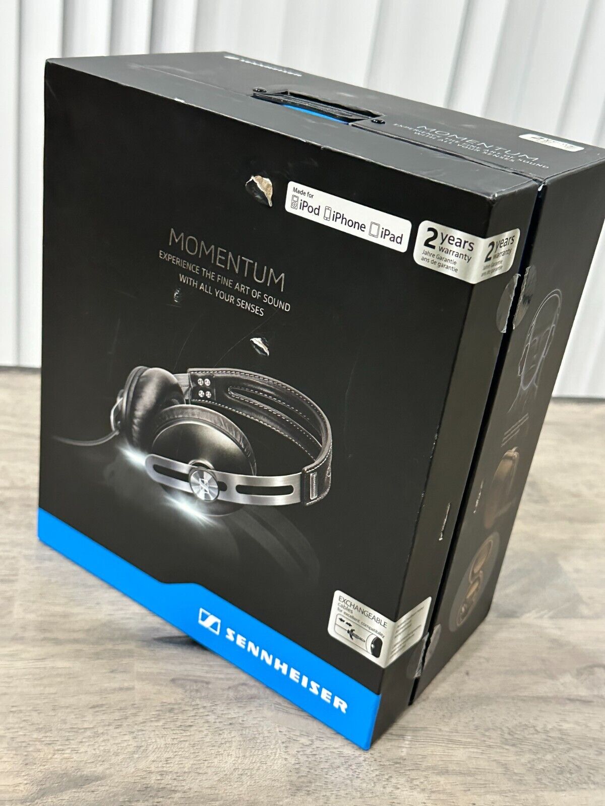 Sennheiser Momentum 2 Headphone Black Noise Canceling WiredHeadphones