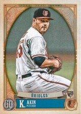 Keegan Akin RC 2021 Topps Gypsy Queen Baseball Rookie Card #83 Baltimore Orioles