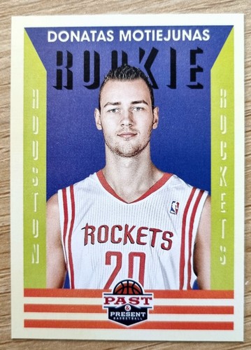 2012-13 Panini Past & Present Rookie #177 Donatas Motiejunas - Rockets RC