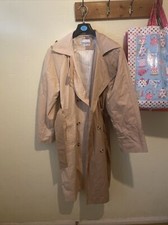 Bershka Two Toned Tan Size S Trench Coat